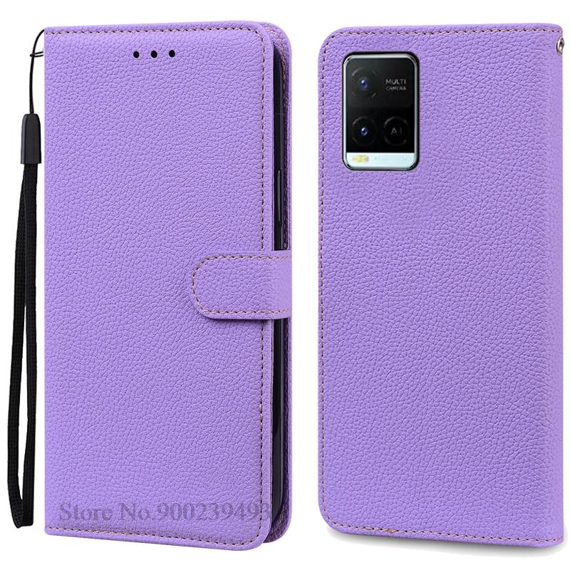 Pro pouzdro Vivo Y21S Měkké silikonové peněženkové kožené vyklápěcí pouzdro Pro pouzdro na telefon Vivo Y21 Zadní kryt Pro VivoY21S Vivo Y 21 Coque Fundas