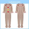 Twisted Clown Cosplay Costume For American Horror Story In Stylish Brown Fabric