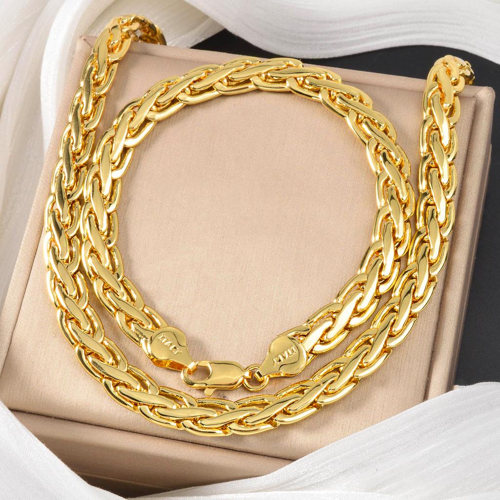 European and American Necklace Bracelet Set, Line Twist Lobster Buckle Accessories 2026
