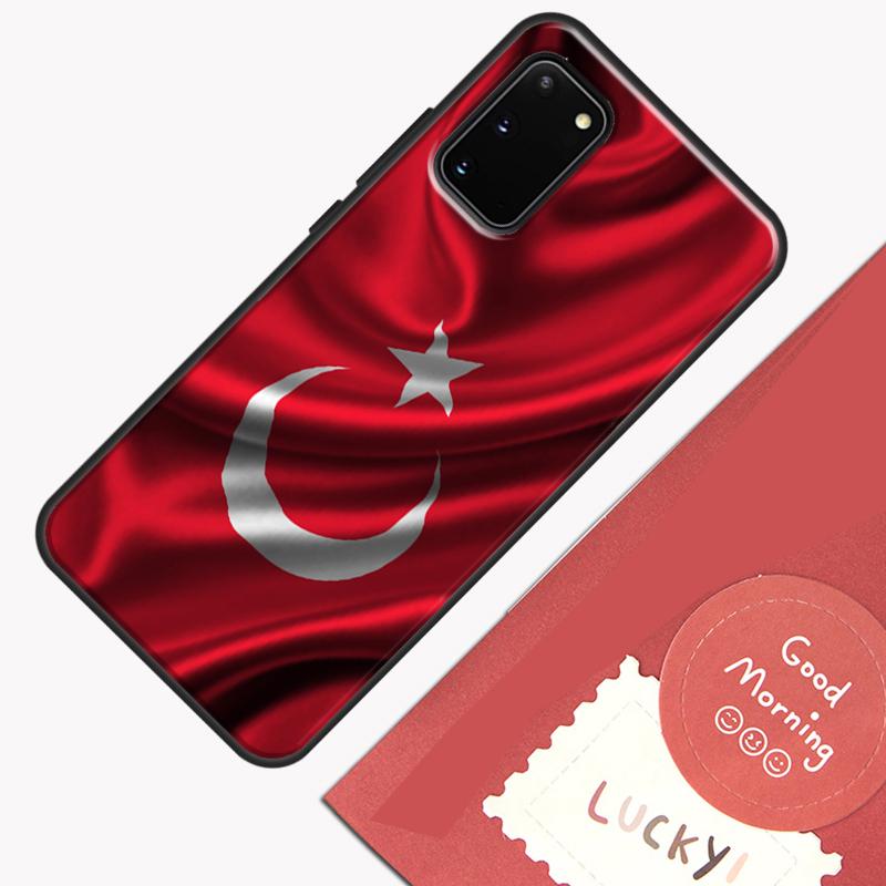 Republic of Turkey Realistic Flag Phone Case For Samsung Galaxy S25 S26 Ultra S20 S21 S22 S23 S24 Plus S9 S10 S25 FE Cover Shell