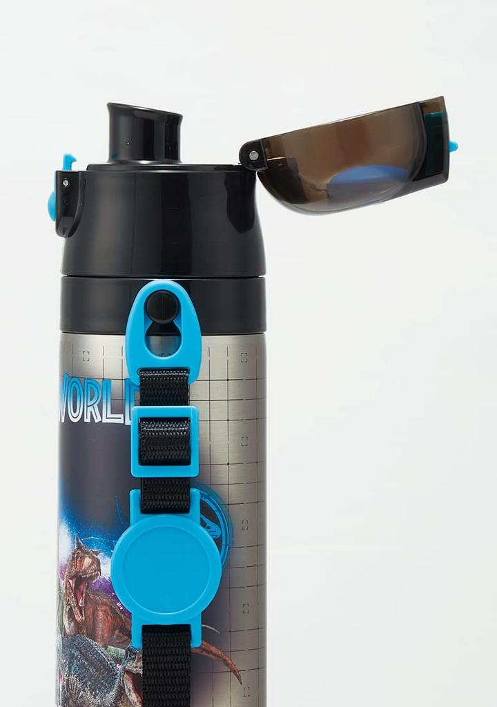 Skater Children's Water Bottle, 470ml, Jurassic World 23 Design, for Boys, Insulated, Stainless Steel, Lightweight, Sports Bottle, Kids' Water