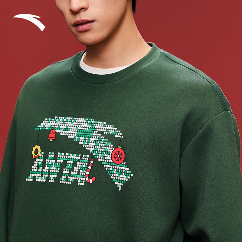 Anta Unisex Christmas Fun Fleece Crewneck Sweatshirt