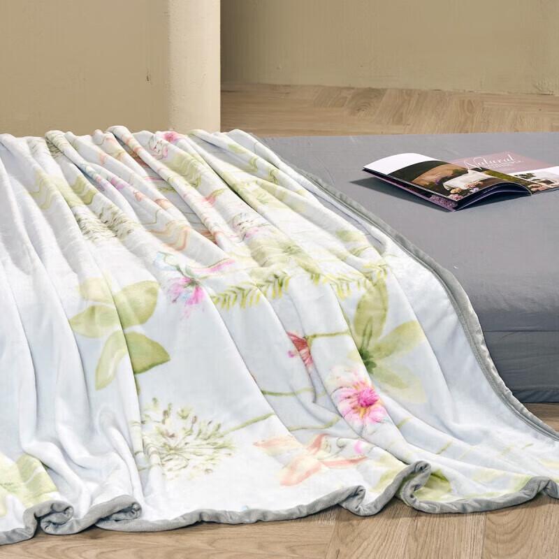 Mercury Home Spring Garden Flannel Blanket