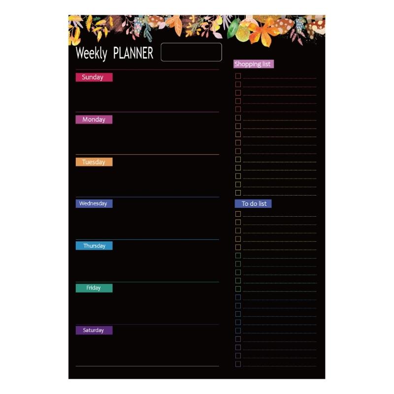 Fridge Magnetic Calendar Weekly Monthly Planner Magnetic Fridge Calendar Whiteboard for Kitchen Grocery Shopping List