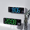 Multifunctional Living Room Wall Clock with Temperature Display and Alarm
