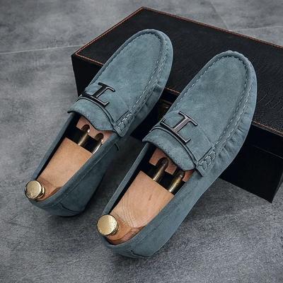 New Men Casual Shoes Men Loafers Fashion Sneakers PU Leather Faux Suede Breathable Slip-on Driving Shoes Classic Spring Autumn