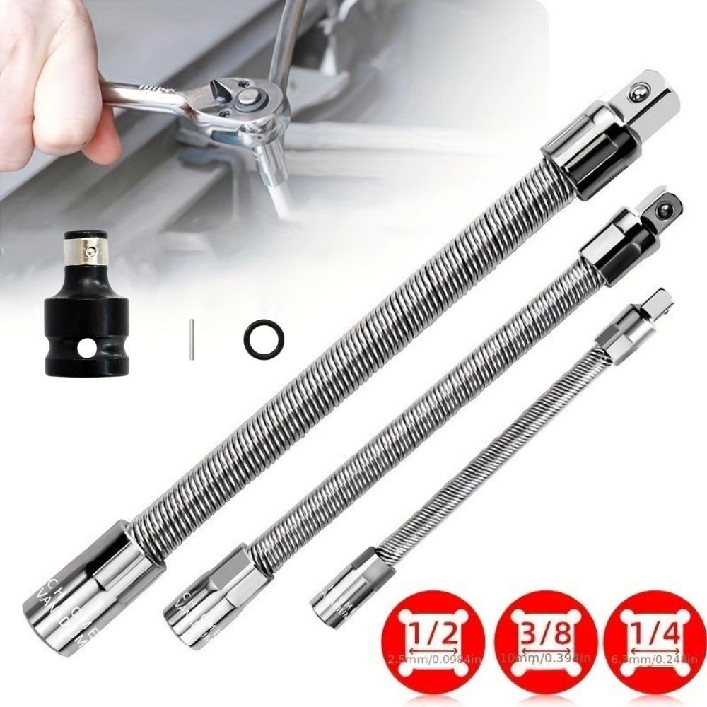 Flexible Socket Extension Adapter Rod Set