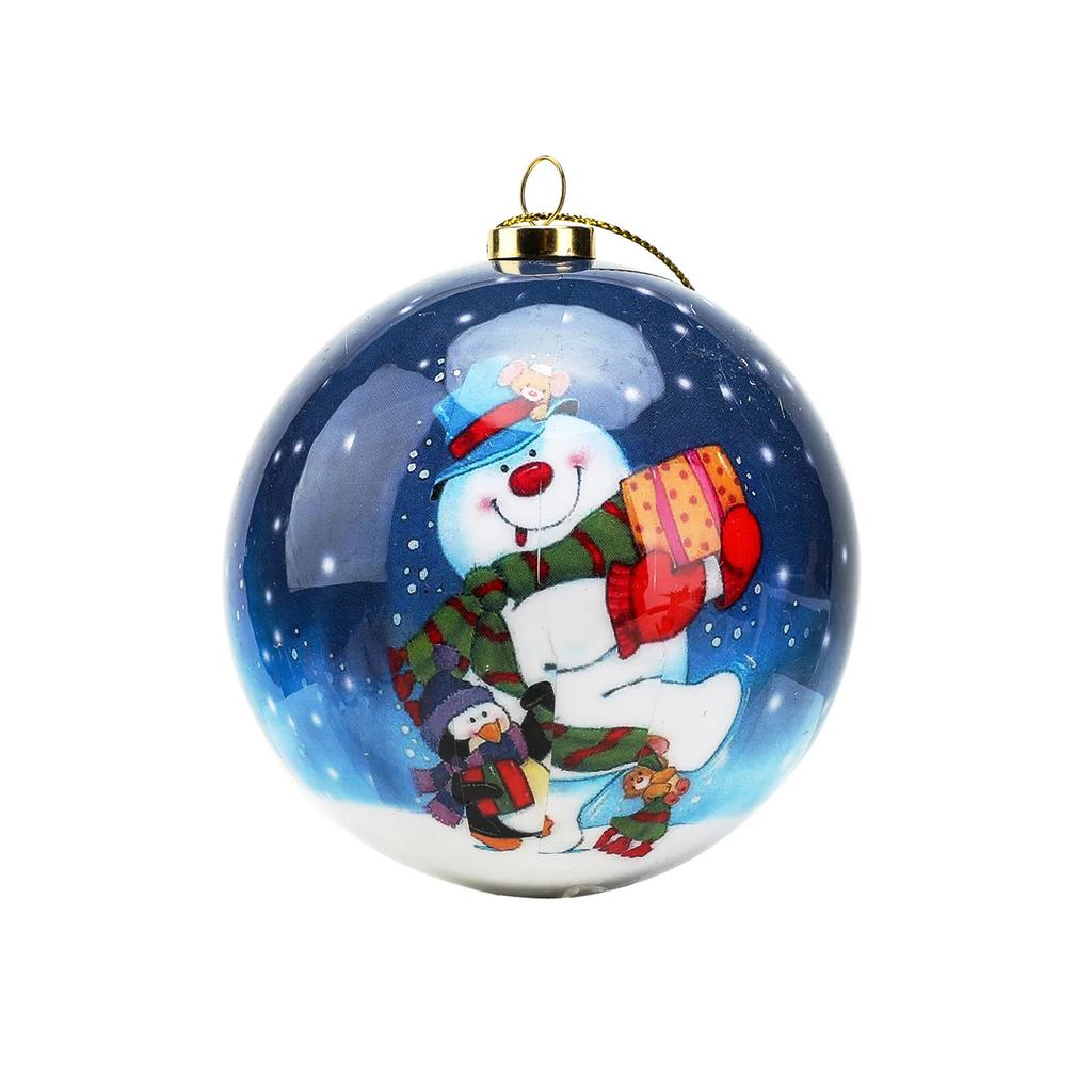 8CM Cm Christmas Ball Ornaments Creative Christmas Tree Decorations Household Outdoor Fun Pvc Inflatable Toy Ball Christmas Gift