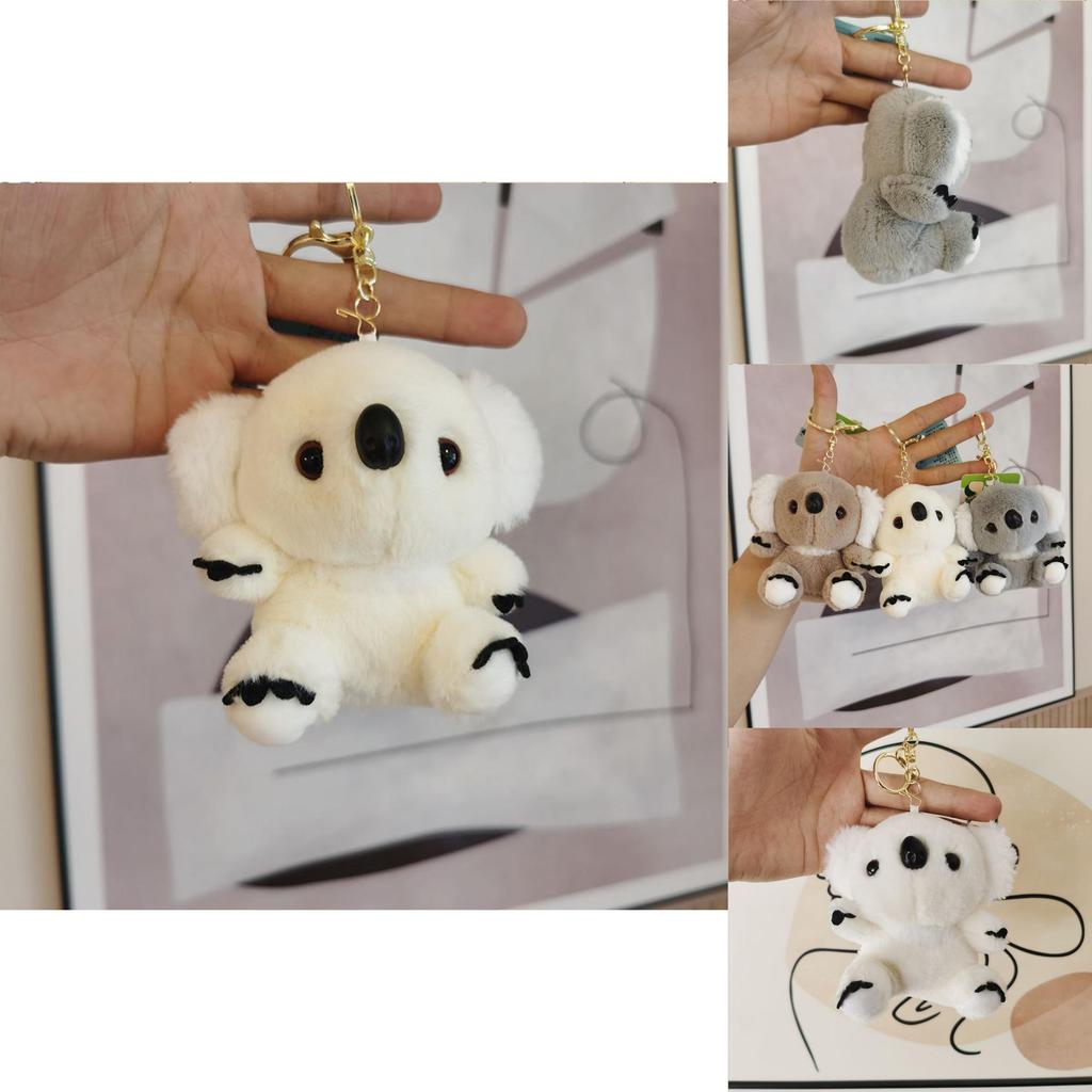 Adorable Koala Plush Keychain Soft Toy Cute Animal Doll Bag Charm For Couples