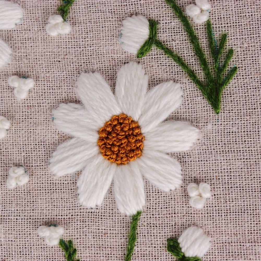 Stick-Starter-Set für Anfänger mit Blumenmuster, hochwertige Materialien