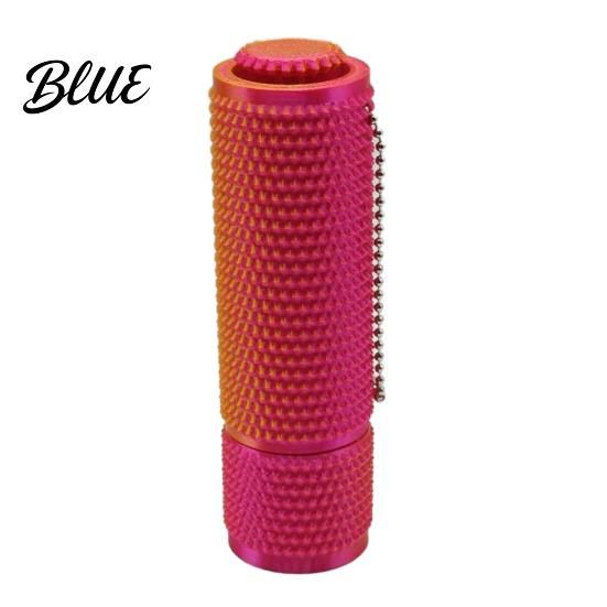 Stress Relief Gadget 3D Printed Spiky Fidget Toy with Ball Chain Gripper Sensory Portable Spinner & Clicker Travel Massage Stick Pain Stimming Tool