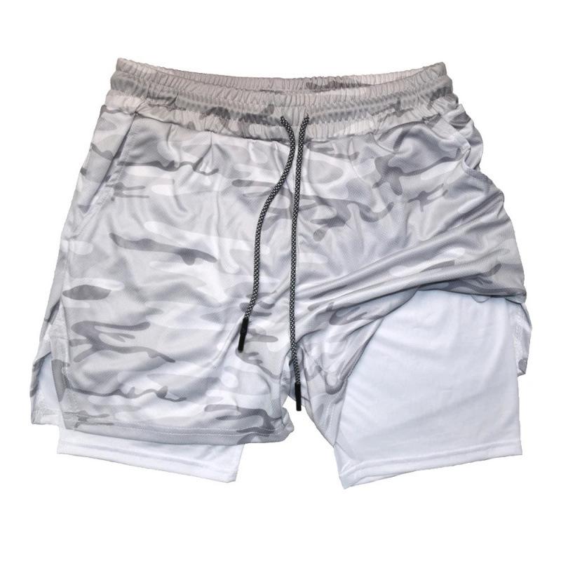 Men's 2-in-1 Quick-Dry Fitness Shorts for Gym and Running