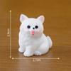 Micro Landscape Cute Little White Dog Doll Blind Box Garden Decoration AccessoriesCar Desktop Mini Ornaments
