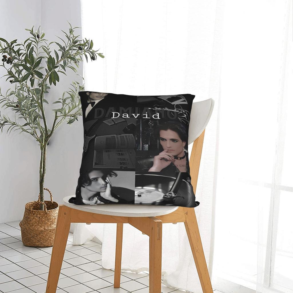 Damiano David Pillowcases Kawaii Pillow Case For Living Room Sofa Graphic Pillow Cover