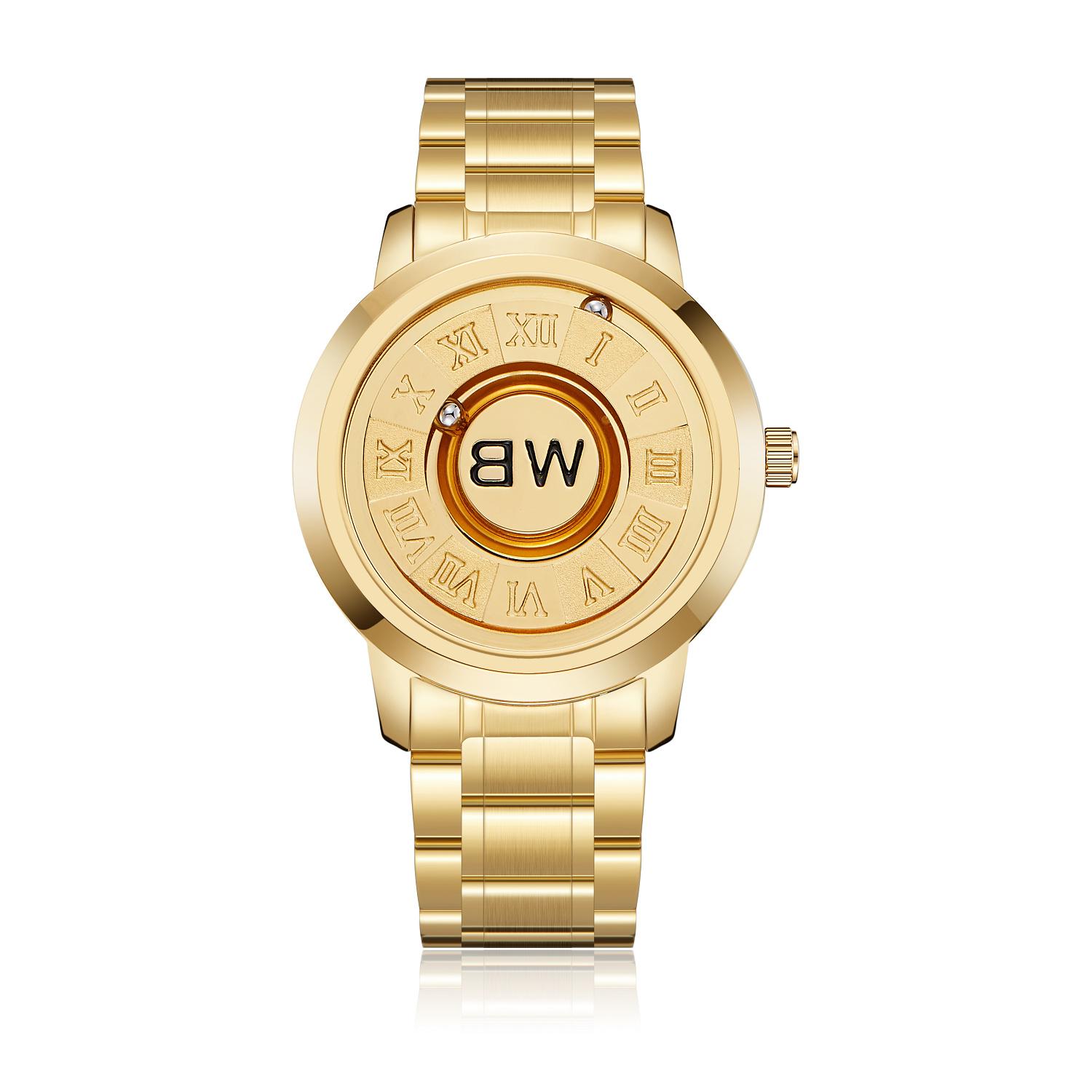 

Luxury Watch Men Creative Scrolling Pointer Magnetic Force Sport Watches Men quartz Chronograph Man Clock Relogio Masculino