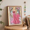 Disney Sleeping Beauty Princess Aurora Oil Paint by Numbers Painting Kit Handmade Diy Home Decor Gifts Wall Art Canvas Unique Painting
