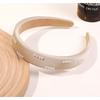 Hairband with Pearls Elegant Hair Ornament White Pearls O