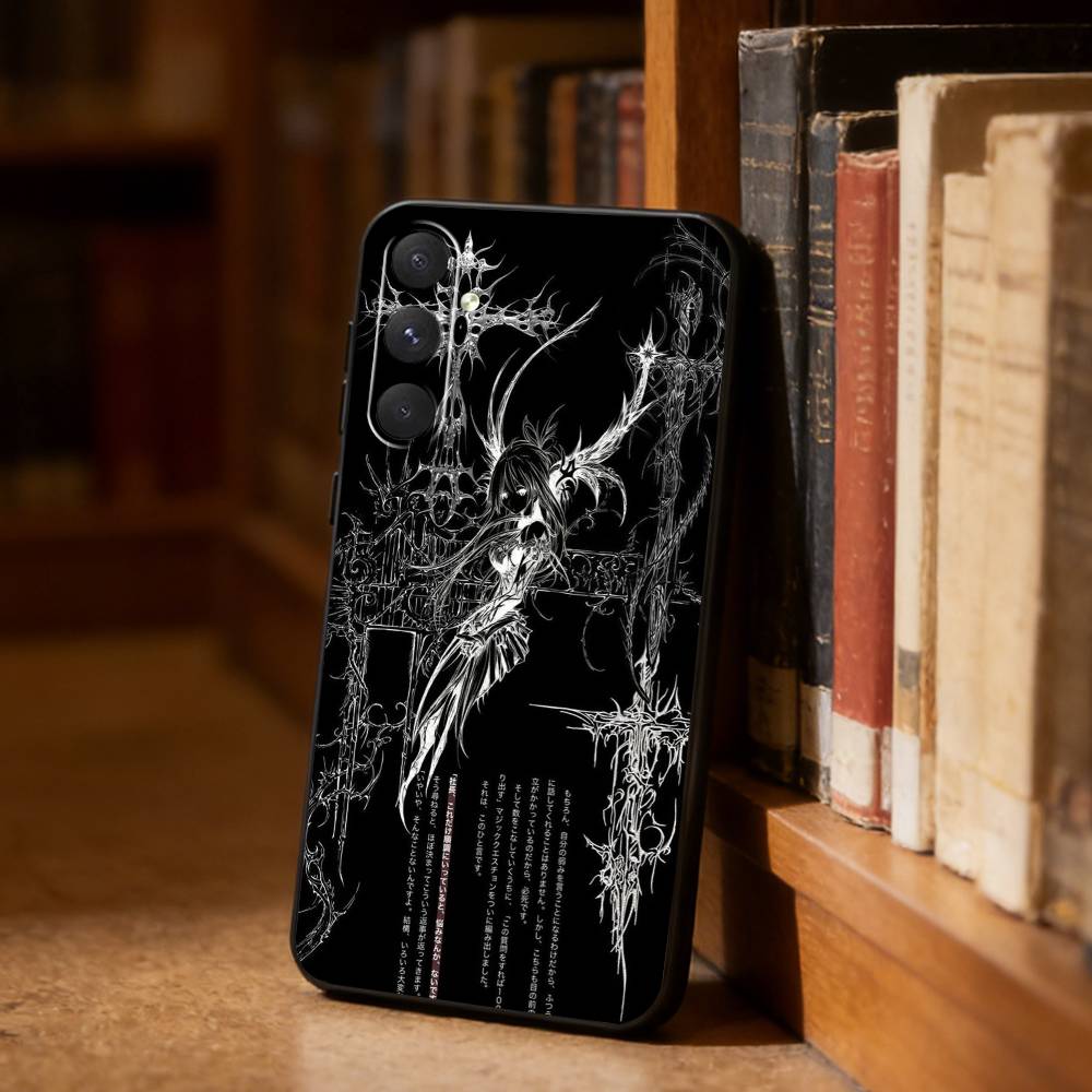 Gothic Coquette Cyber Sigilism Phone Case For Samsung S26,S25,S24,S23,S22,S21,Ultra,Plus,FE Black Soft Cover