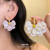 Elegant Double-Layer Flower Stud Earrings - Stylish and Versatile Ear Jewelry with a Luxurious Design