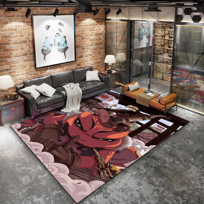 Naruto Fire Sage Mode Carpet Rug For Living Room Bedroom Home Sofa Decoration,kids Play Nonslip Floor Mat