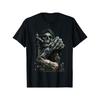 Lustiger Schach Sensenmann Totenkopf Cooles Gothic Schach Geschenk T-Shirt Regular-Fit Bequem Modisch Herrenbekleidung Bequem