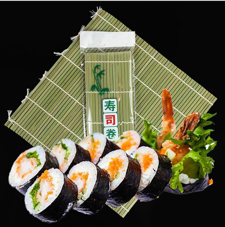 1pcs Sushi Tool Bamboo Rolling Mats DIY Onigiri Rice Roller Chicken Roll Hand Maker Kitchen Sushi Maker Tools Kitchen