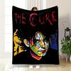 The Cure Pop Art Portrait Flannel Blanket for Bedroom, Living Room, Sofa, and Nap Sofas.