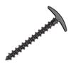 5pcs Nylon Outdoor Camping Trip Tent Peg Ground Nails Screw Nail Stakes (Black)