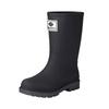 New Medium Tube Rain Shoes, Women's Non-slip Water Shoes, Fashion Water Boots, Thick-soled Rain Boots and Velvet Work Rubber Shoes