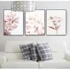 Scandinavian Decorations for Living Room, Bedroom, Rooms, Flowers, Wall Art Posters with Peons, Flower Print, Protea, Rose, Canvas, Painting