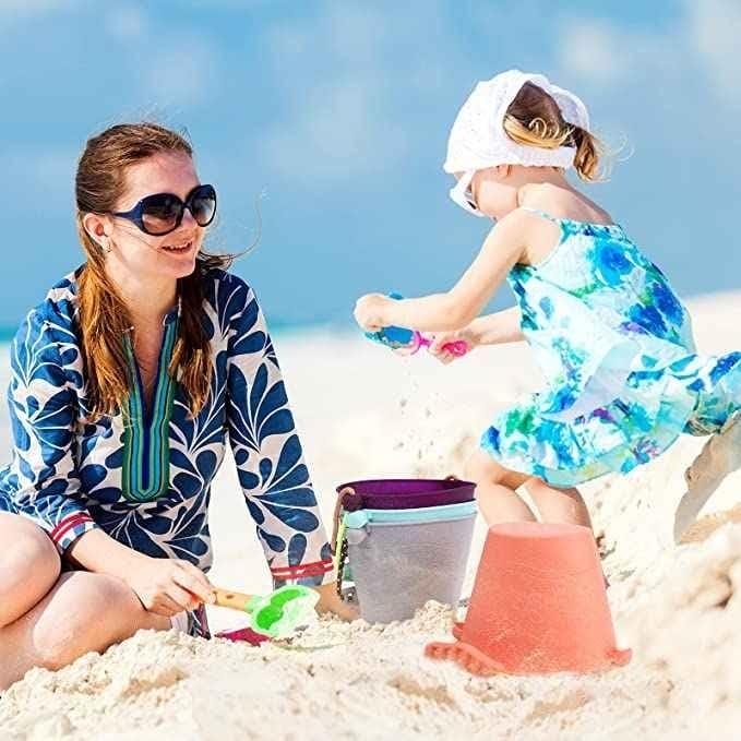 Rubber Sandbox Bucket - Peach