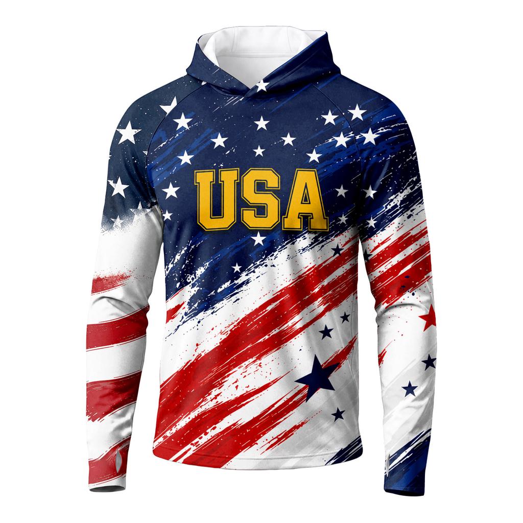 Men's Long Sleeve Quick-Dry Sun T-Shirt for Sports Outdoor Running