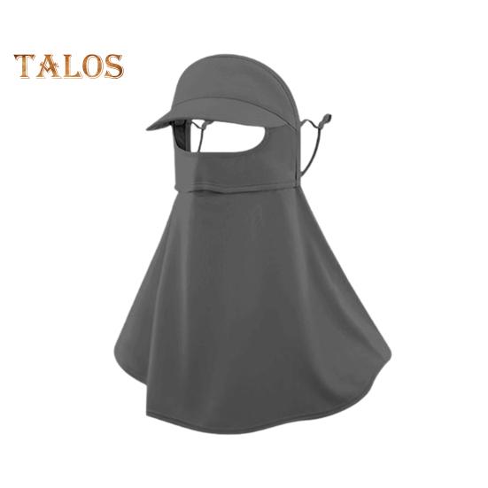 

Солнцезащитная маска для лица с защитой от солнца UPF50+, легкая шелковая шляпа от солнца, закрывающая шею на 360 градусов серый