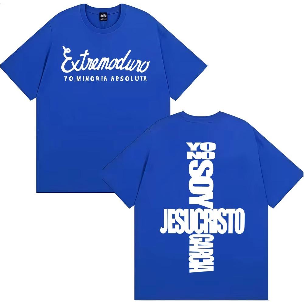 Cotton men's shirt Summer Jesucristo Garcia Album graphics shirt Women's Y2k Hip Hop streetwear Tshirt