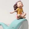 Girl Figurine Resin Sculpture Crafts Home Desktop Decor Ornament Gift