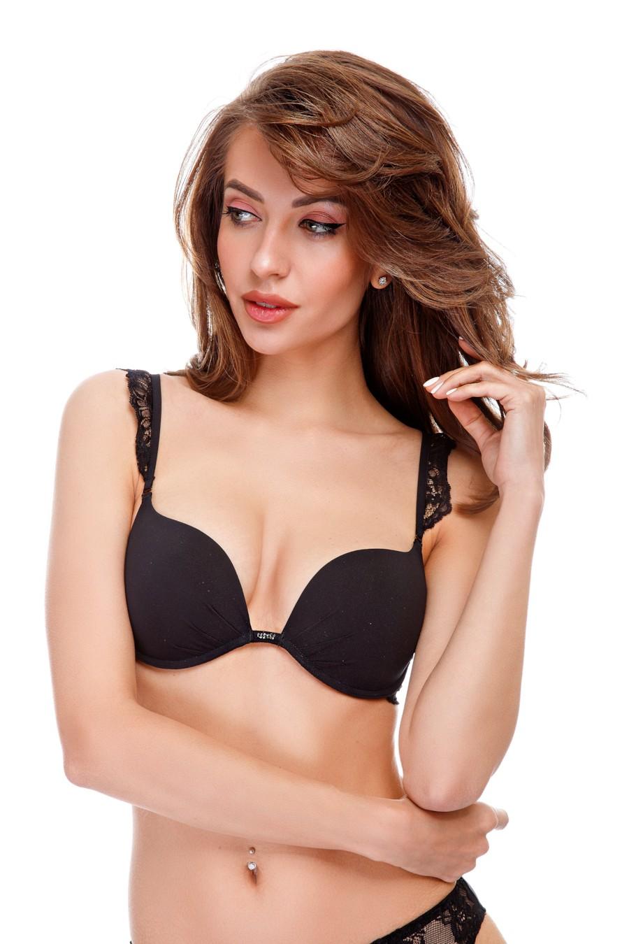 

Бюстгальтер push-up gel Jolidon (22553) 70C прозорий колір чорний