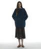 Partimento Woman Sheer Gored Midi Skirt_Charcoal