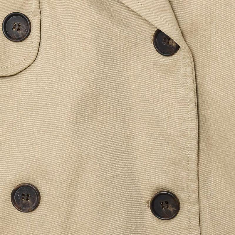 Kaslead New Women clothes Western Style Fashion Simple Casual Short Trench Coat Jacket