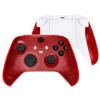 eXtremeRate Side Rail Grip Shell for Xbox Core Wireless Clear Black Replacement Front Housing Cover Handle Faceplate for Xbox Series X S Controllers