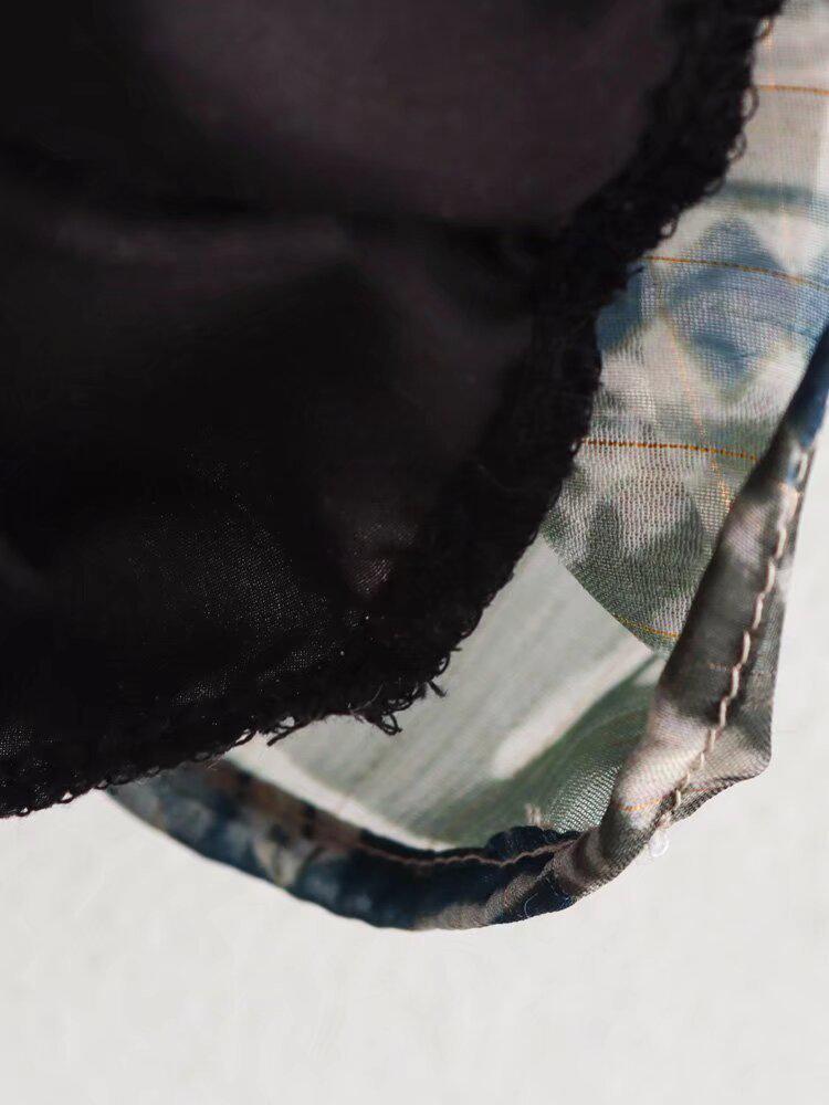 Women's Spring 2025 Metallic Thread Print Mini Dress - European & American Style