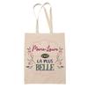Tote Bag - PLANETEE - Marie-Laure - Jute - Text Pattern - Printed In France