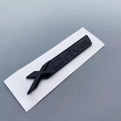 1X New Chrome Black Fender Lowercase Letters XDrive Emblems for BMW 1 3 4 5 6 7 Series X1 X3 X4 X5 X6 Z4 GT X Drive Badges Ad2