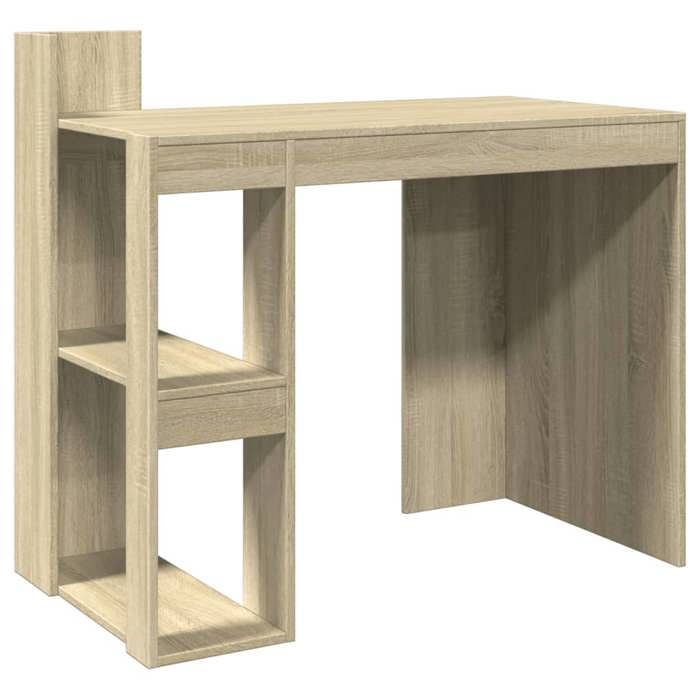 VidaXL Bureau chêne sonoma 103,5x56,5x94 cm bois d'ingénierie, bureau d'écriture, bureau d'ordinateur, bureau à domicile, 847977