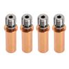 4pcs 3D Printer All Metal Heatbreak Professional Copper Alloy Extruder Throat Tube Replacement for 3D Printer