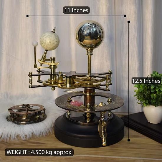 

Tellurian Orrery With Sun Earth And Moon, Handmade Orrery, Planetarium Decor, Gift For Adult, Father s Gift