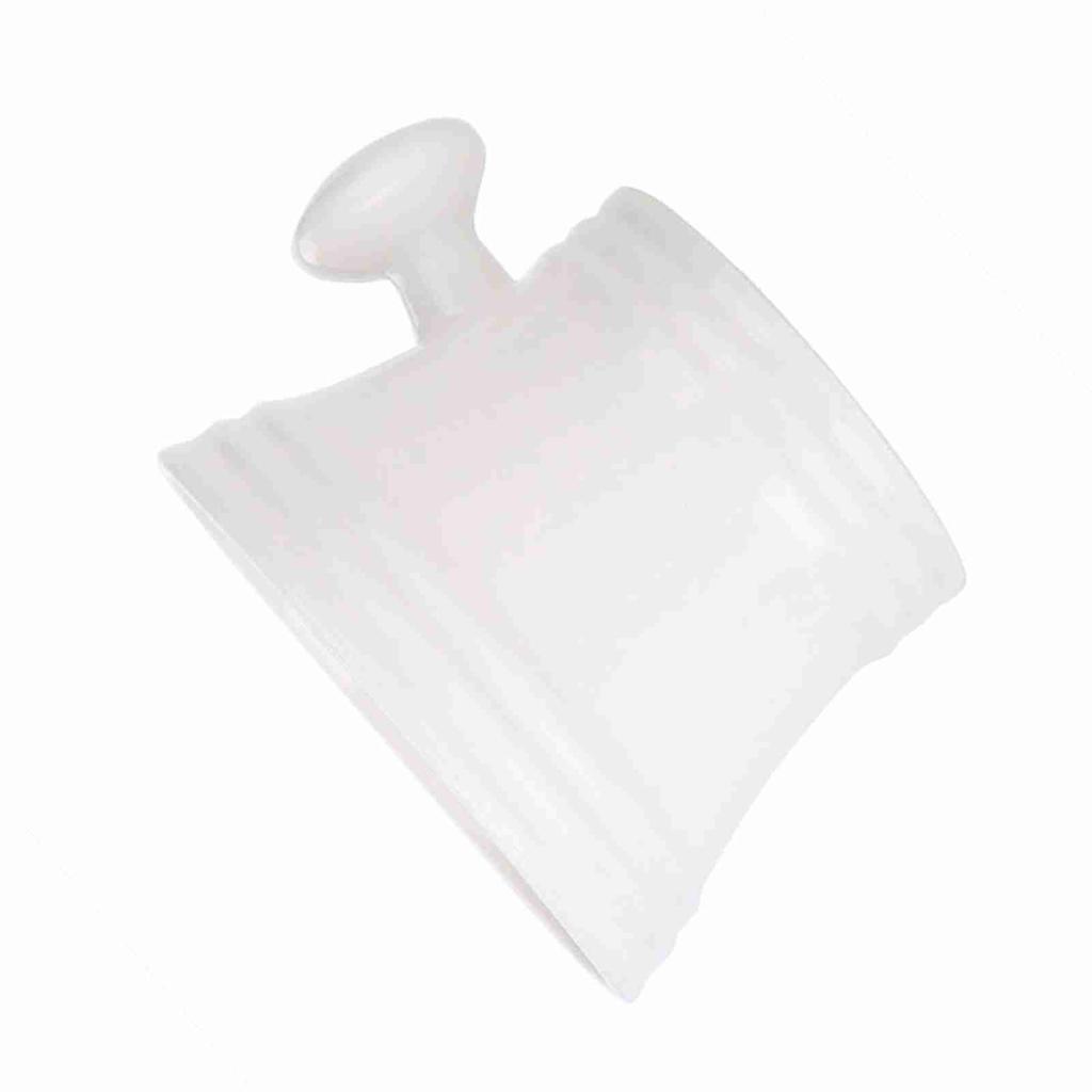 Kunststoff-Rasierseifenschale Schaum-Rasierseifencremeschale Männer-Rasierschale (Weiß)