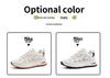 Women's Leather Surface Running Shoes, Spring 2026 - Versatile Casual & Athletic Footwear, Forrest Gump Style, Dad Shoe Design.