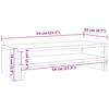 Monitor Stand Artisan Oak 54 X 22 X 15 Cm Particleboard
