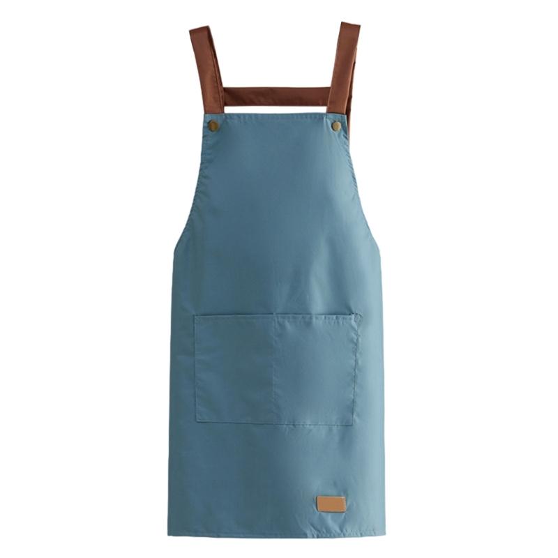 Waterproof Apron For Men And Women Household Kitchen Cooking Overall Printing Oil Resistant Wear-resistant