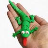 Juguetes Modelo de Lagartos Hopperes Tom con Sudadera Roja Impresos en 3D – Figura Divertida de Lagarto Decoración de Escritorio para Regalo de Cumpleaños de Adulto y Niños